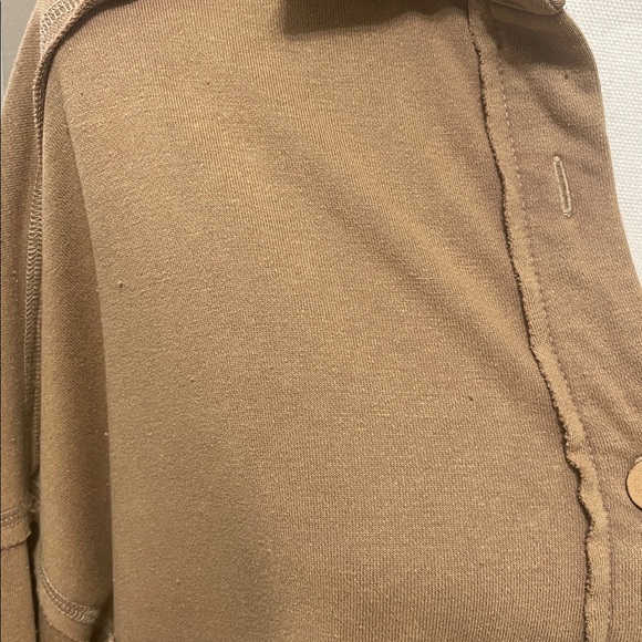 New With Tags…Boutique Beige/Tan Long Sleeve Button-Down/Shacket - Picture 2 of 6